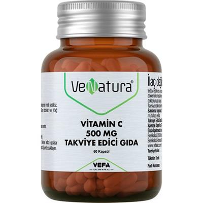 Venatura Vitamin C 500 Mg Takviye Edici Gida 60 Kapsül