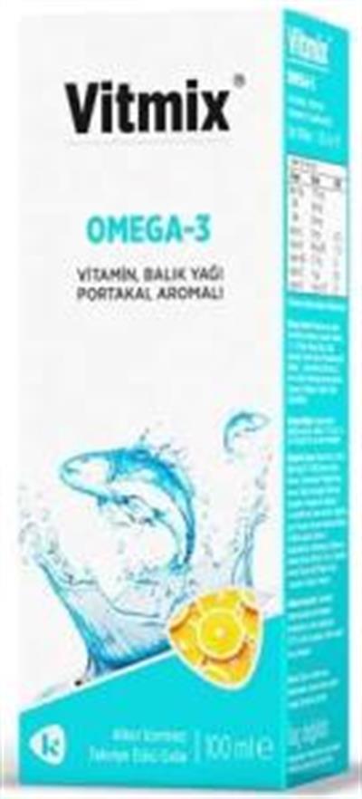 Vitmix Omega 3 Balık Yağı Portakal Aromalı 100 Ml