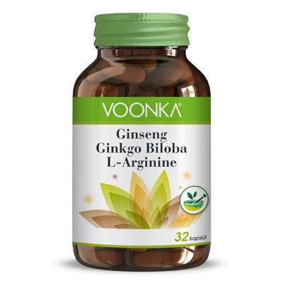 Voonka Ginseng Ginkgo Biloba L-Arginine 32 Kapsül