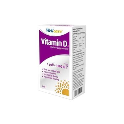 Wellcare Vitamin D3 1000 IU 5 ml