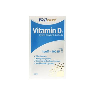 Wellcare Vitamin D3 400 Iu 5 ml Sprey
