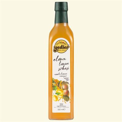 Yedier Elma Limon Sirkesi 500 Ml Katkısız Doğal Fermente