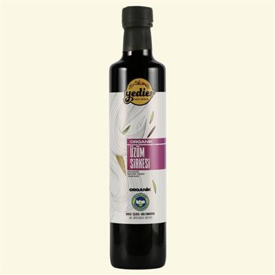 Yedier Organik Üzüm Sirkesi 500 Ml Saf Katkısız Doğal Fermente
