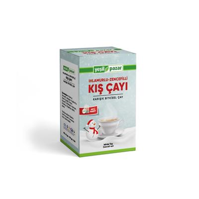 Yeşil Pazar Kış Çayı Ihlamurlu Zencefilli 45 Poşet Çay