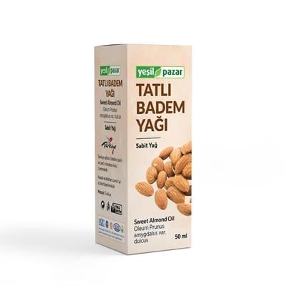Yeşil Pazar Tatlı Badem Yağı 50 ML