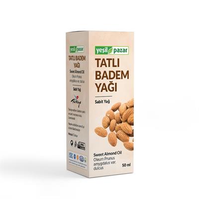 Yeşil Pazar Tatlı Badem Yağı 50 ML