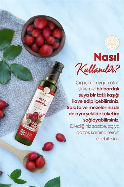 Zühre Ana Alıç Sirkesi Doğal Fermantasyon 500 Ml