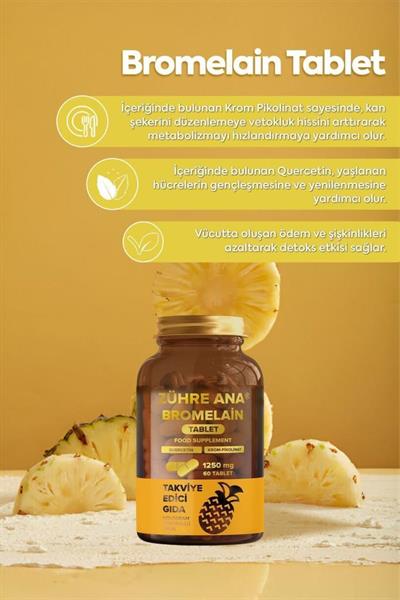 Zühre Ana Bromelain 60 Tablet -1250 Mg