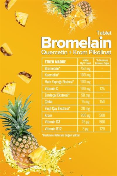 Zühre Ana Bromelain 60 Tablet -1250 Mg