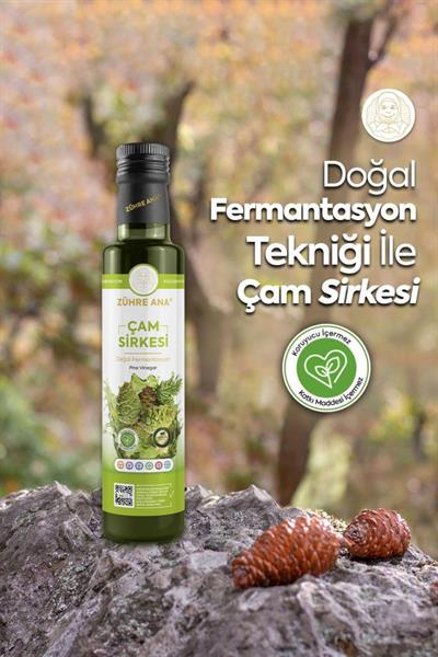 Zühre Ana Çam Sirkesi Doğal Fermantasyon 500 Ml
