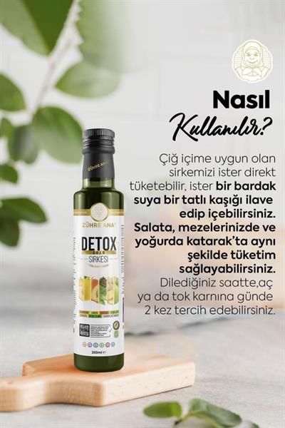 Zühre Ana Detox Gold Sirkesi Doğal Fermantasyon 250 Ml