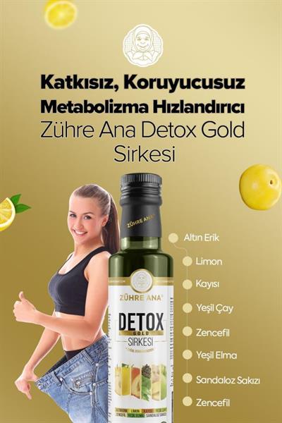 Zühre Ana Detox Gold Sirkesi Doğal Fermantasyon 250 Ml