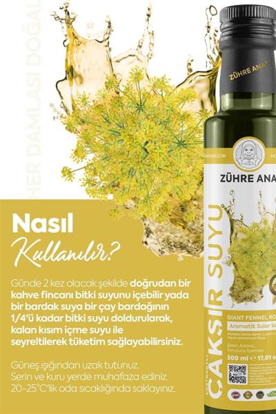 Zühre Ana Ekstraktlı Çakşır Suyu 500 Ml