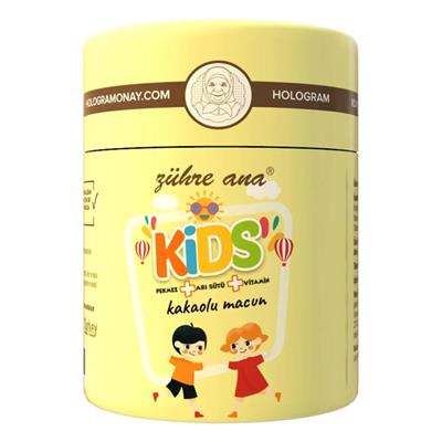 Zühre Ana Kids Arı Sütü Pekmez Bal ve Vitamin Katkılı Kakaolu Macun 240 gr