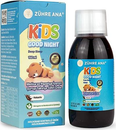Zühre Ana Kids Good Night Melisa Papatya Şurup 150 Ml