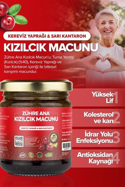 Zühre Ana Kızılcık Macunu Kereviz Yaprağı ve Sarı Kantaron 240 Gr