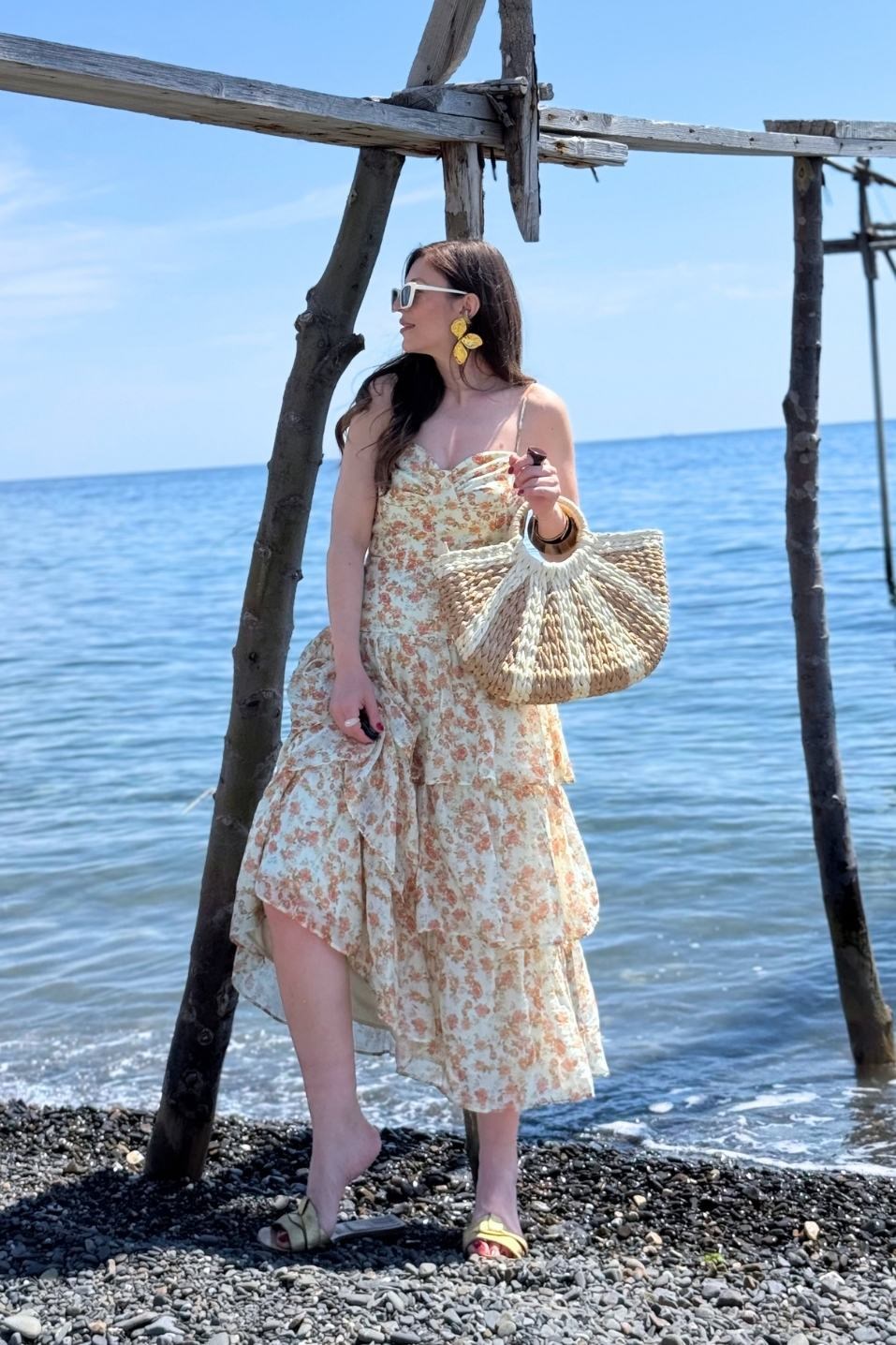 Rosalie Floral Kat Kat Midi Etek Multi Color
