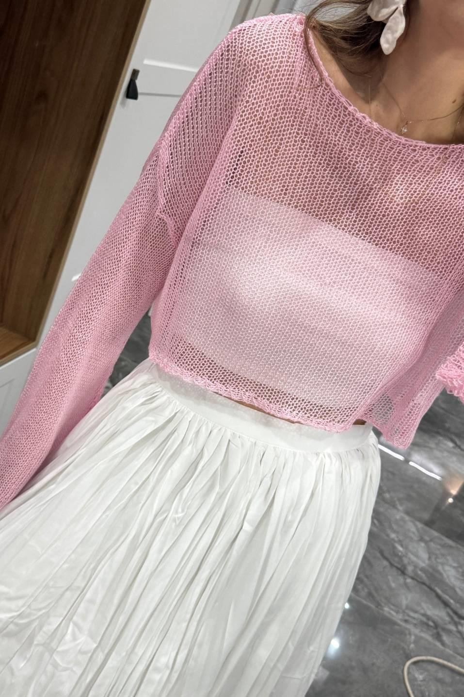 Summer Breeze İnce Triko Pembe