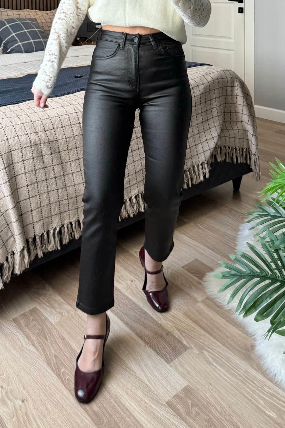Marka Model Mumlu Kaplama Jean Haki Yeşil