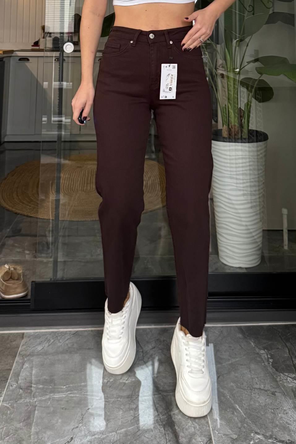 Zr Model Boyfit Jean Acı Kahve