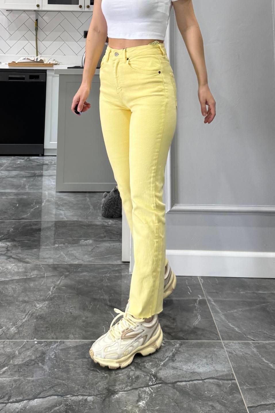 Zr Model Boyfit Jean Sarı