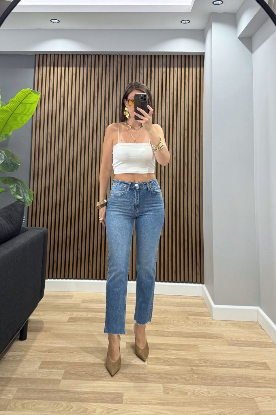 Zr Model Boyfit Jean Taşlanmış Mavi