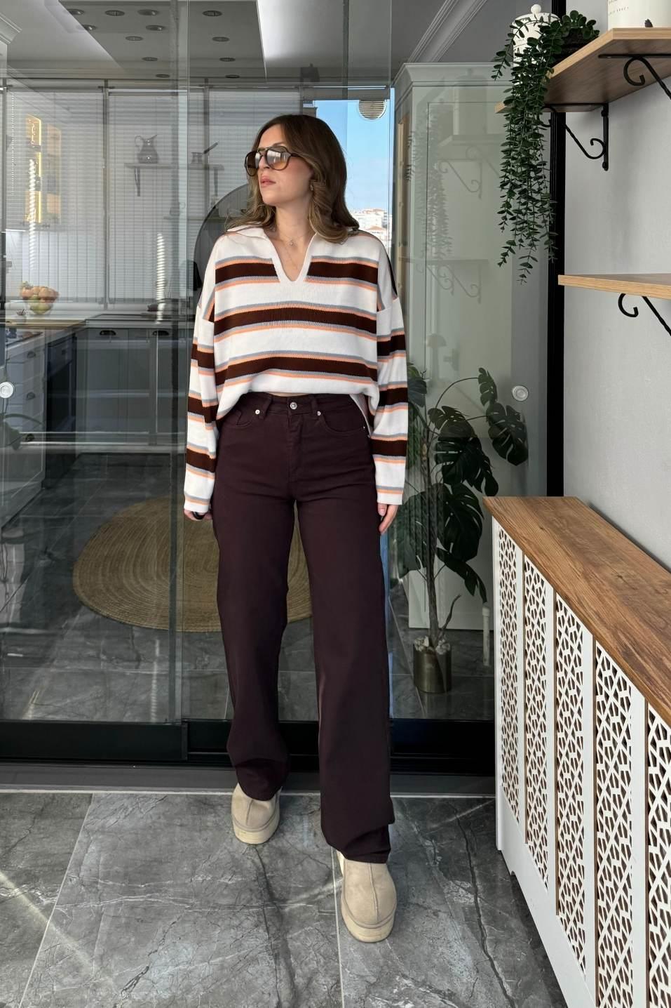 Zr Model Straight Jean Acı Kahve