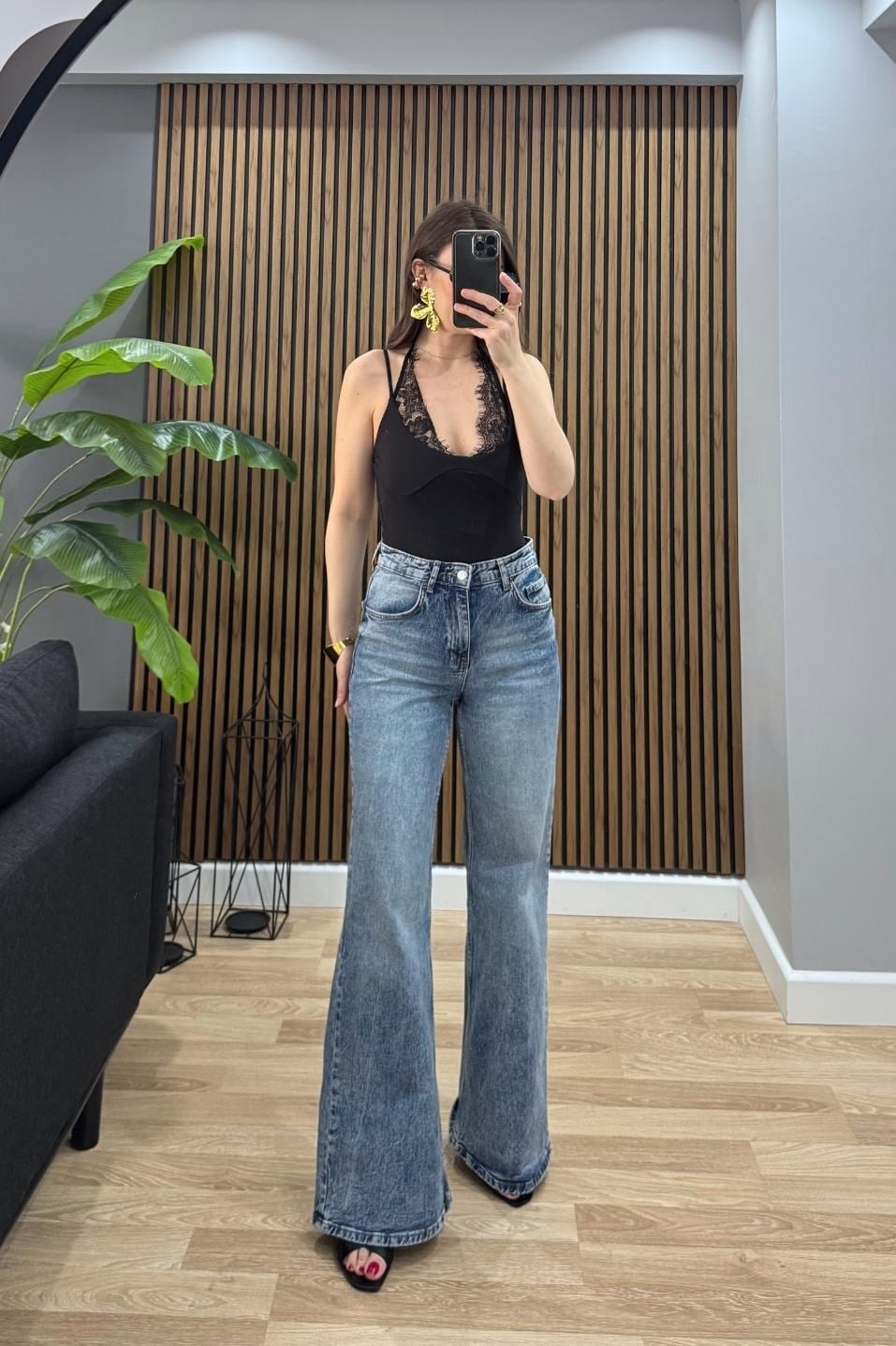 Zr Model Wide Leg Jean Açık Mavi