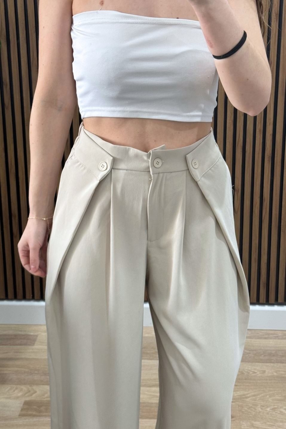 Premium Şalvar Pantolon Taş