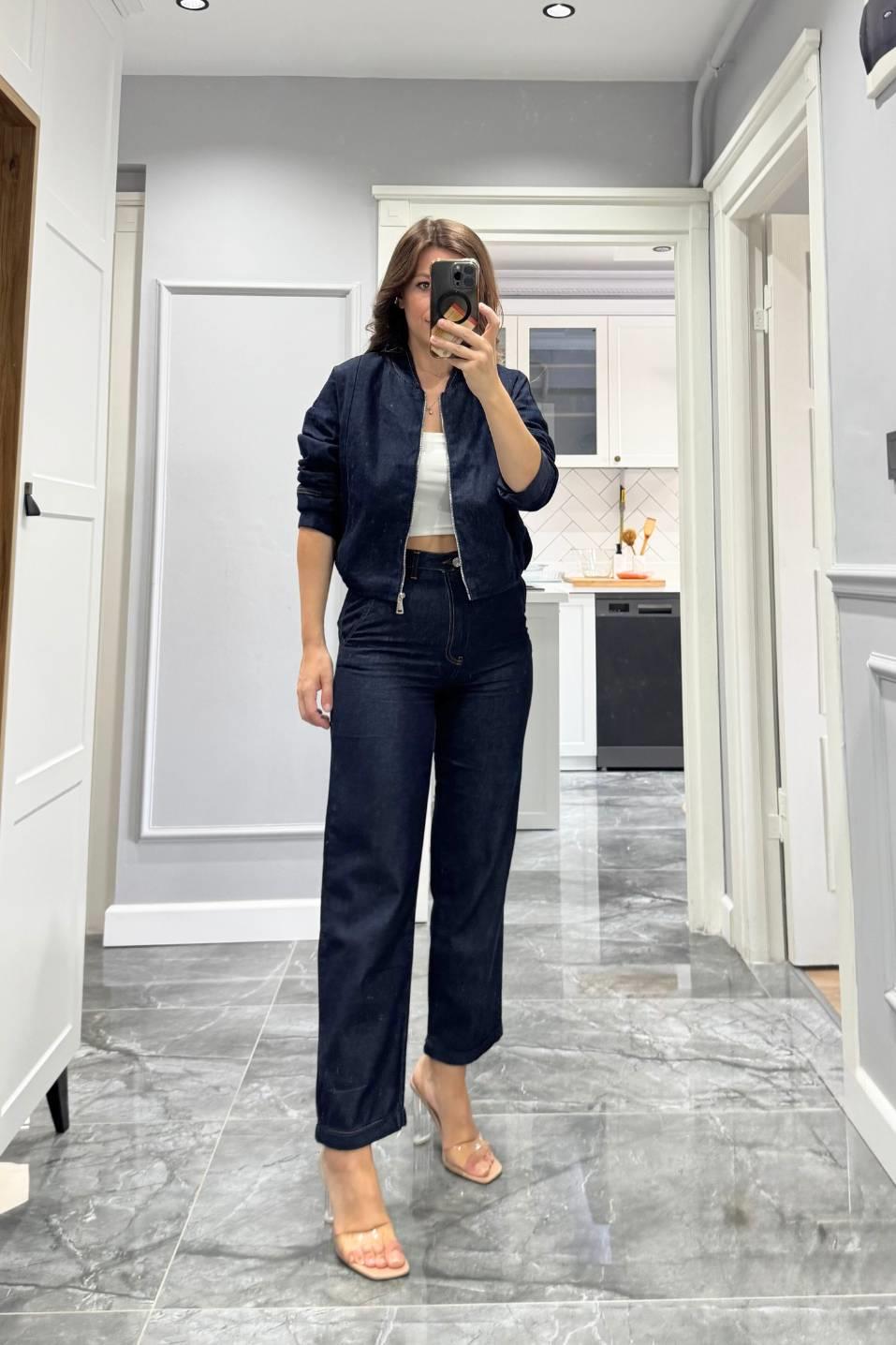 Midnight Denim Set Lacivert
