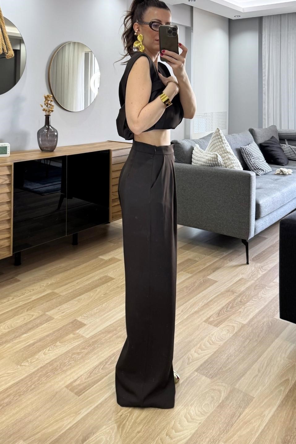Mireva Yelekli Takım Acı Kahve