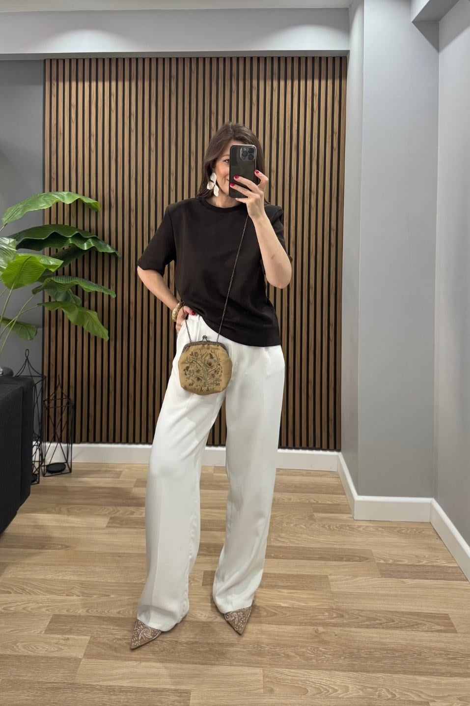Vatkalı Premium Basic Tişört Acı Kahve