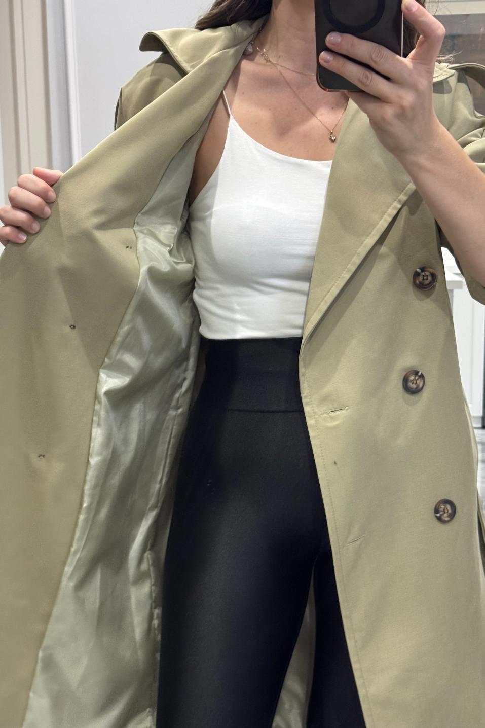 Urban Grace Kuşaklı Trençkot Olive