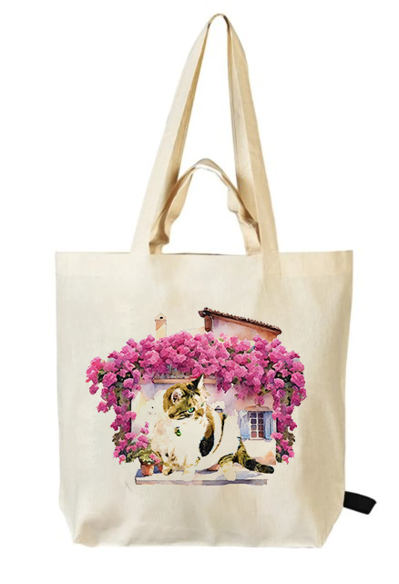 Bodrum Ham Bez Katlanabilir Alışveriş Çantası