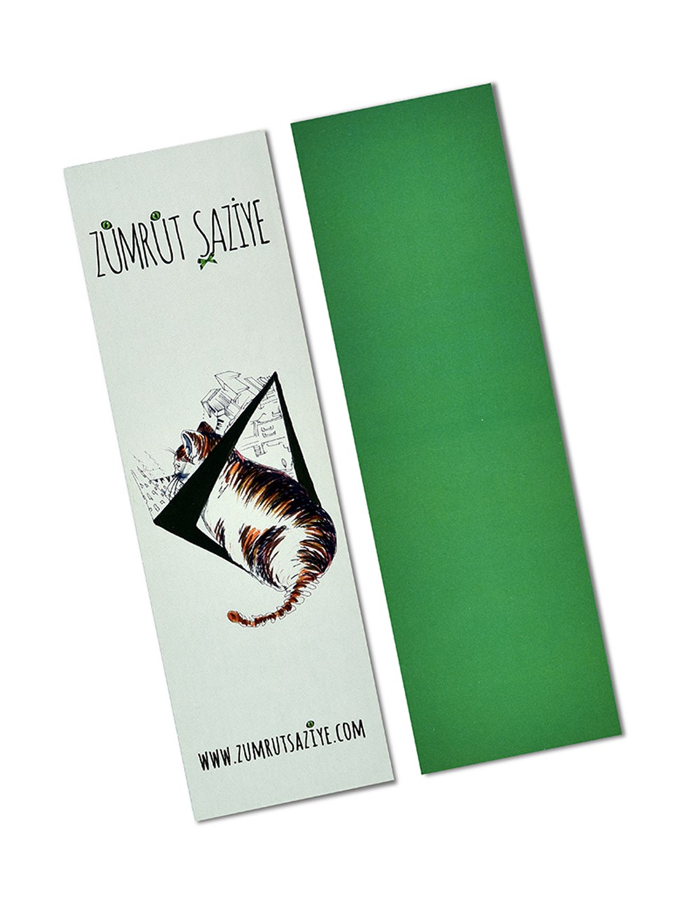 Kitap Ayracı Zümrüt Şaziye Üçgen