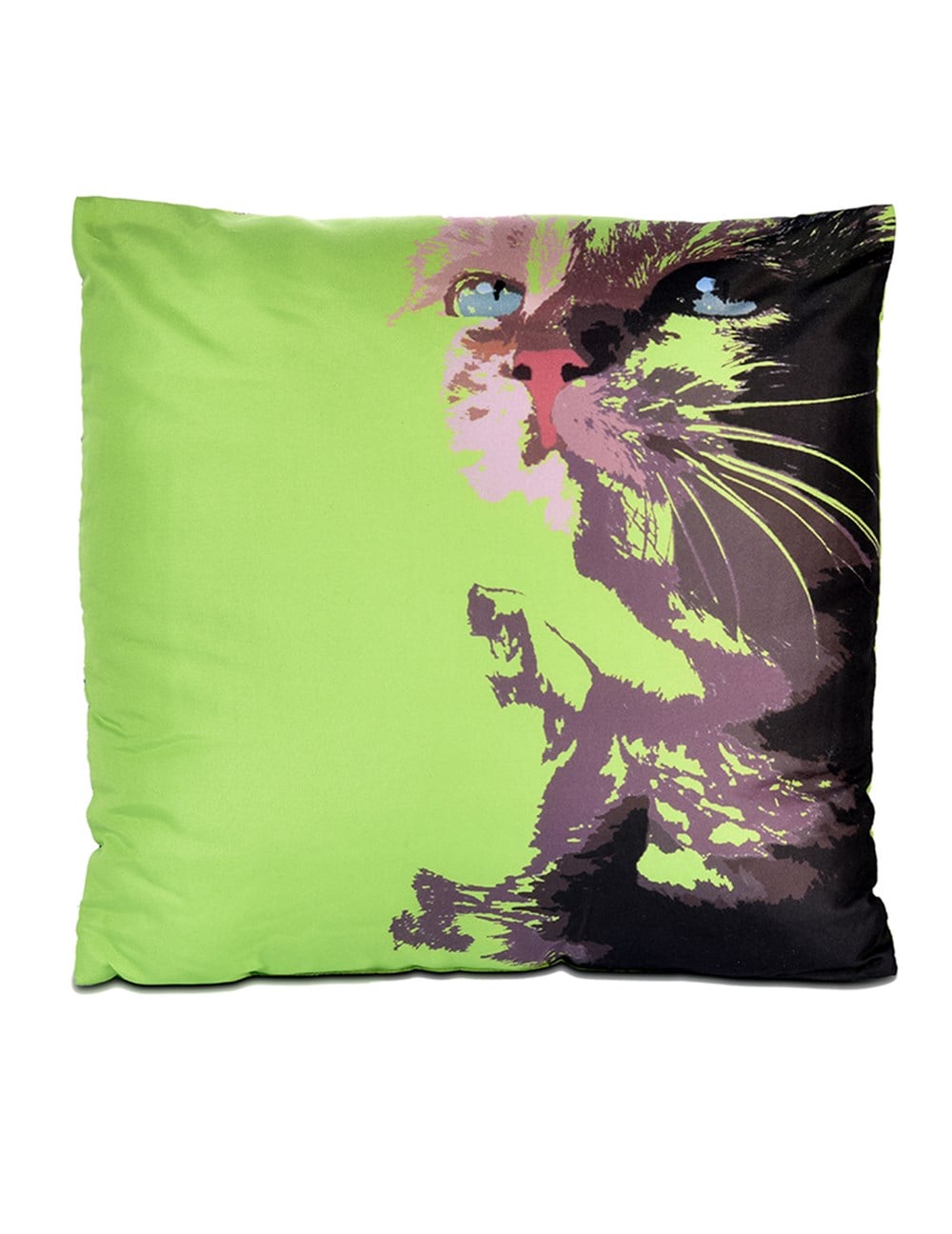 Zümrüt Şaziye Baskılı Yeşil Kırlent Yastık