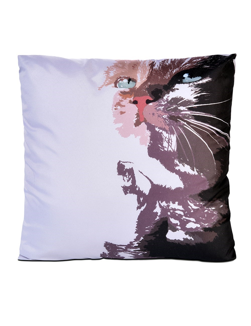 Baskılı Bej Kırlent Kılıfı