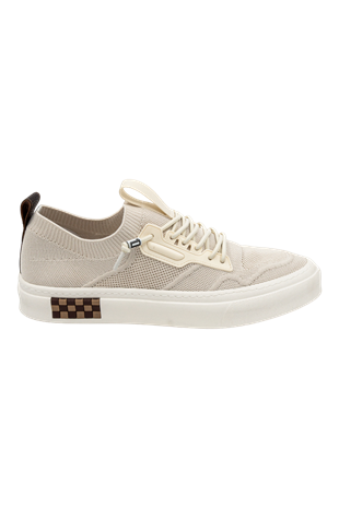 Bej Bez Kadın Ayakkabı