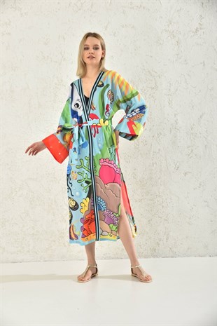 Pleasure Of Silk - SUBMARINE İPEK KIMONO