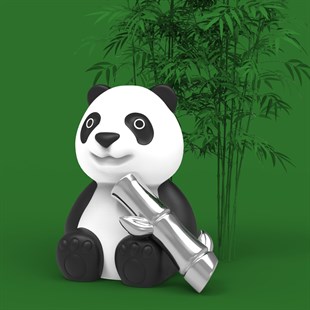 Metalmorphose - Panda Anahtarlık - Beyaz- Siyah