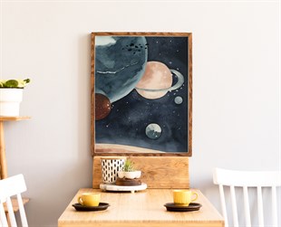 Wallthinks  Planets Fibre Baskı
