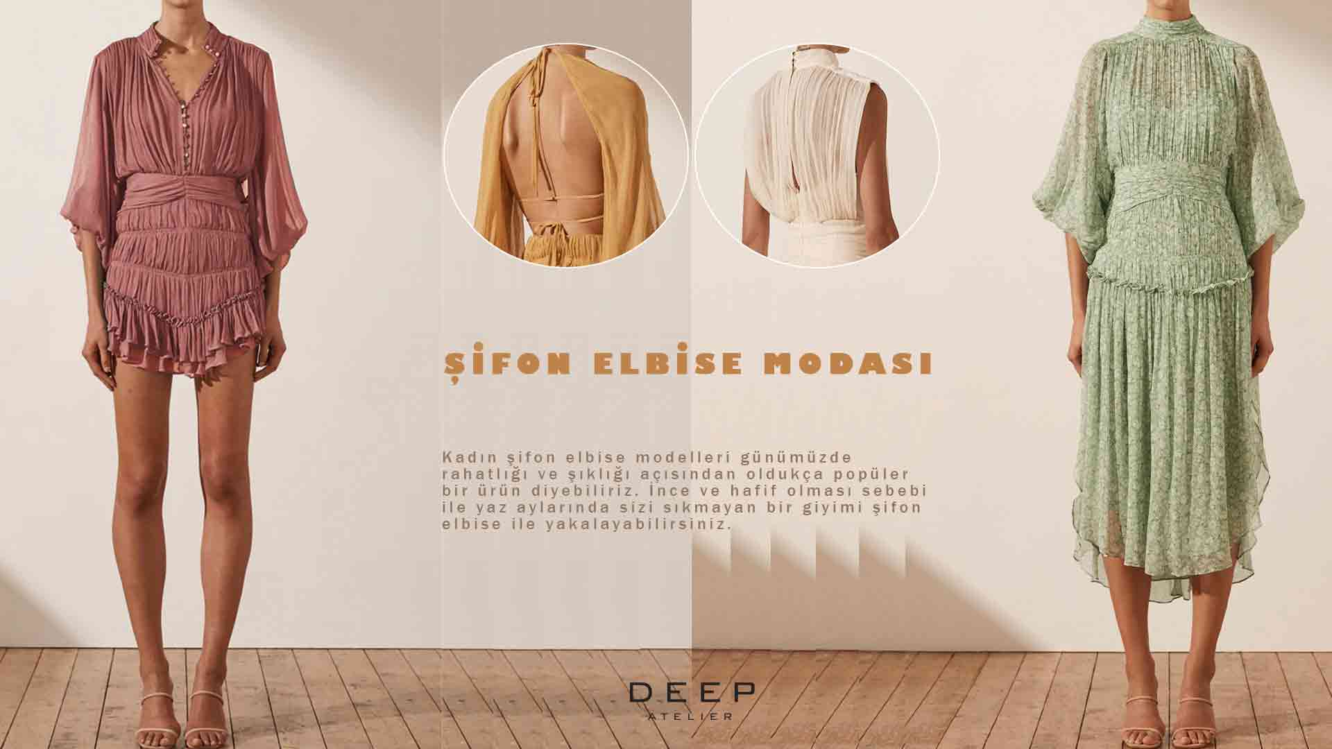 ŞİFON ELBİSE MODELLERİ