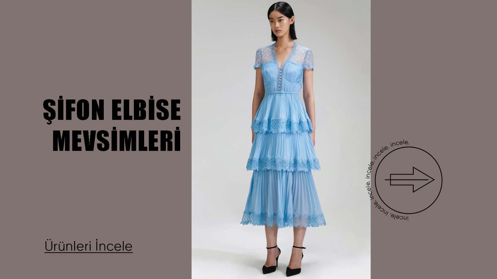 şifon elbise, deep atelier, şifon elbiseler, şifon elbise kombinleri