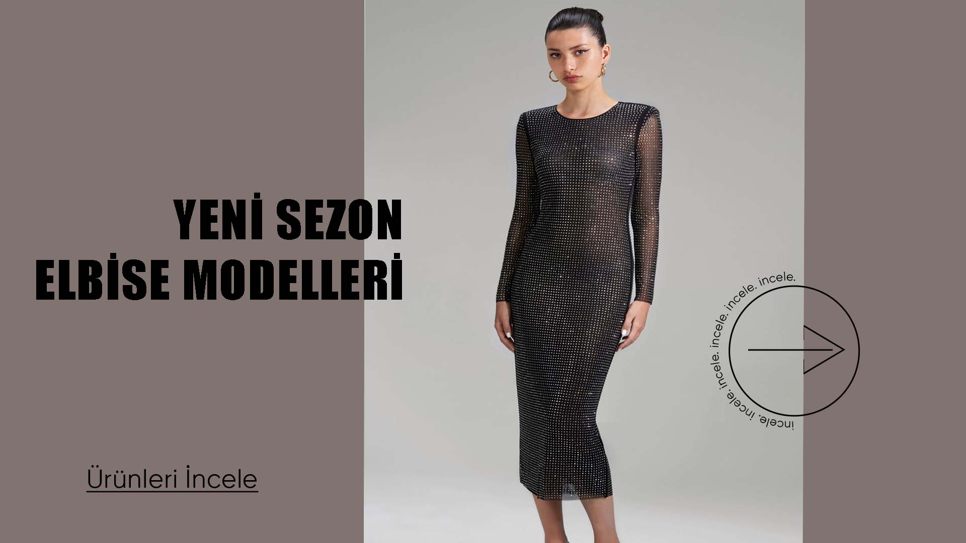 midi elbise modelleri