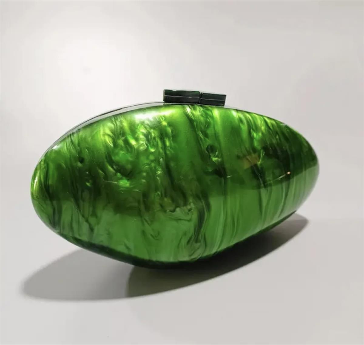 Deniz Kabuklu Sedefli Çanta (Yeşil)