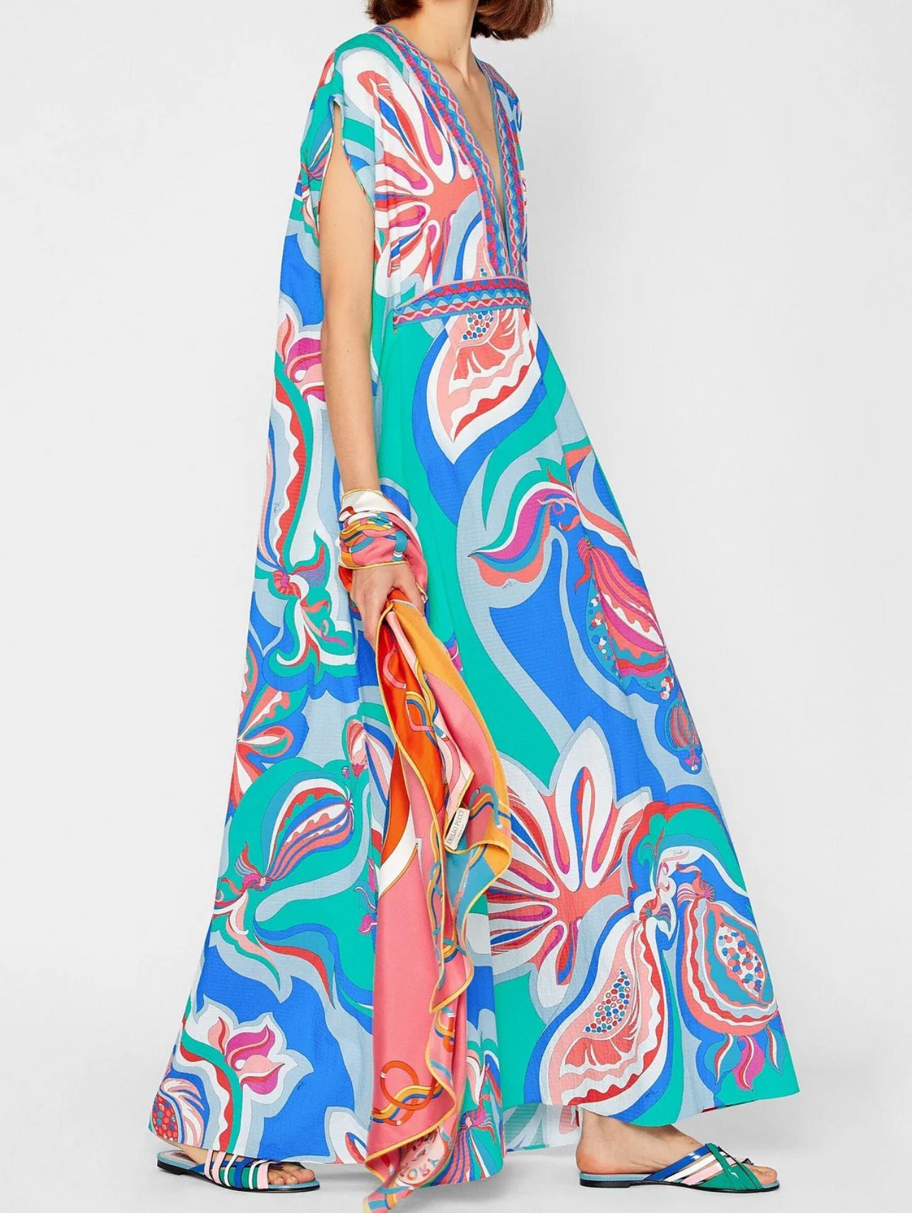 Desenli Premium Kolsuz Kaftan