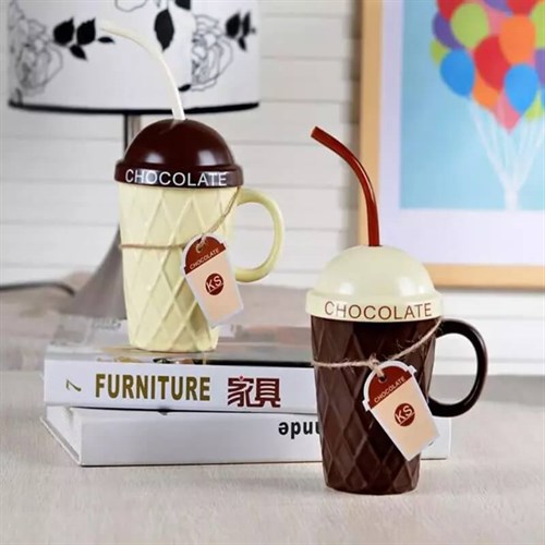KUPA MUG PORSELEN CHOCOLATE