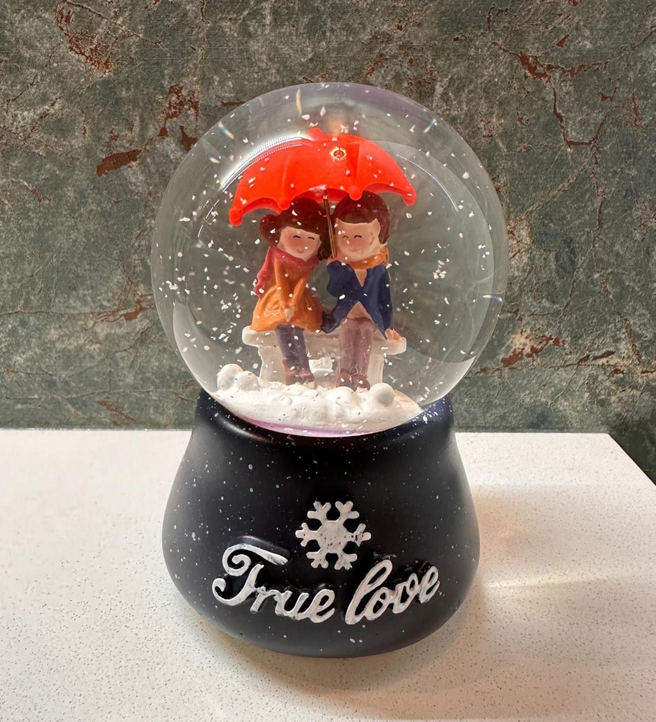 True Love Işıklı ve Müzikli Kar Küresi Büyük Boy