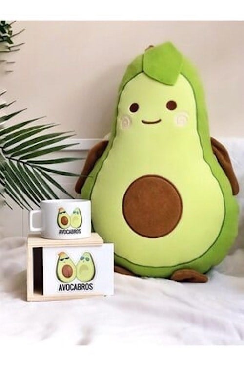 Avokado Yastık ve Kupa Dekoratif