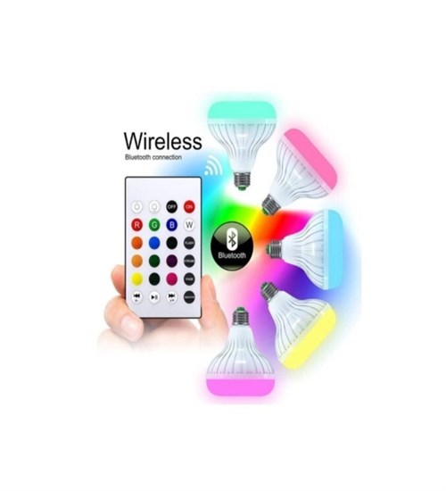 Bluetooth Music Akıllı Hoparlör Uzaktan Kumandalı Led Işıklı